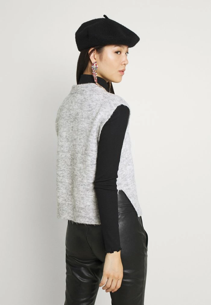 YASALVA VEST - T-shirt Basique - Light Grey Melange 3 YASALVA VEST - T-shirt Basique - Light Grey Melange – Image 3