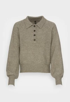 YASFINO POLO - Pullover - Vetiver -YAS Soldes Boutique 944a8438dcf14644b02a66c77d2acd08