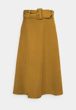 YASPASPA MIDI SKIRT - Jupe Trapèze - Butternut