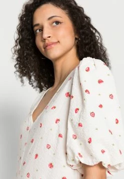 YASSTRAWBA MIDI DRESS - Robe De Jour - Off-white -YAS Soldes Boutique 949e2cd624ea4b538f45f20be711237d