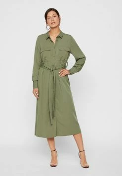 YAS Robe Chemise - Olive