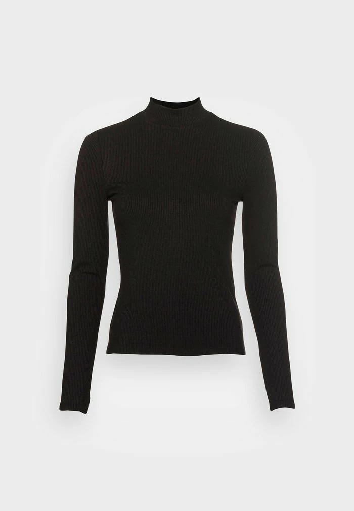 YAS ELLE HIGH NECK - T-shirt à Manches Longues - Black 4 YAS ELLE HIGH NECK - T-shirt à Manches Longues - Black – Image 4