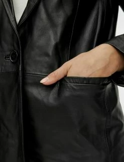 YAS Veste En Cuir - Black -YAS Soldes Boutique 971e736d1e8e4fec83294dcaf2bc2d28