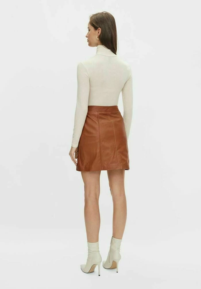 YAS Jupe Trapèze - Caramel 3 YAS Jupe Trapèze - Caramel – Image 3