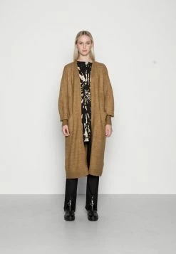 YASCALI LONG CARDIGAN - Gilet - Bronze Brown