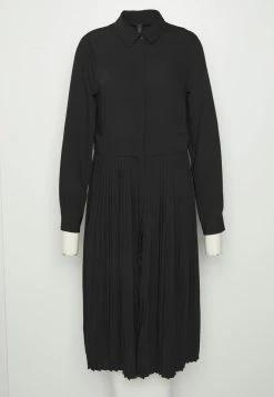 YASPINO MIDI DRESS - Robe Chemise - Black -YAS Soldes Boutique a0df01ed4b7f4f808e93994985a86ad6