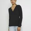 YASBLAX BUTTON - T-shirt à Manches Longues - Black
