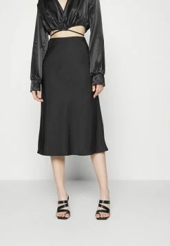 YASPASTELLA MIDI SKIRT SHOW - Jupe Trapèze - Black