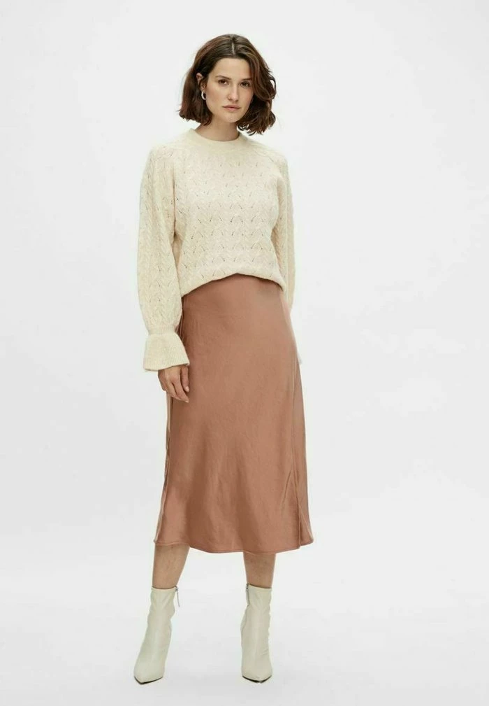 YASRIKSA - Jupe Trapèze - Copper Brown 2 YASRIKSA - Jupe Trapèze - Copper Brown – Image 2