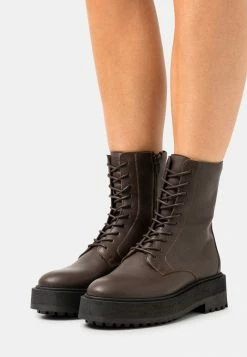 YASMARTINA BOOTS - Bottines à Plateau - Potting Soil