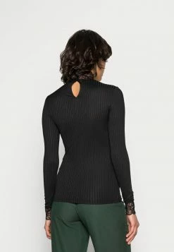 YASBLACE HIGH NECK - T-shirt à Manches Longues - Black -YAS Soldes Boutique a54343aa8a2b4cdf9120d561c147c675