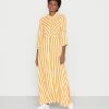 YASSAVANNA LONG SHIRT DRESS - Robe Longue - Radiant Yellow/white Stripe