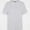 YASSARITA O-NECK TEE - T-shirt Basique - Light Grey Melange