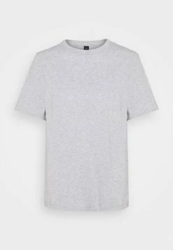 YASSARITA O-NECK TEE - T-shirt Basique - Light Grey Melange