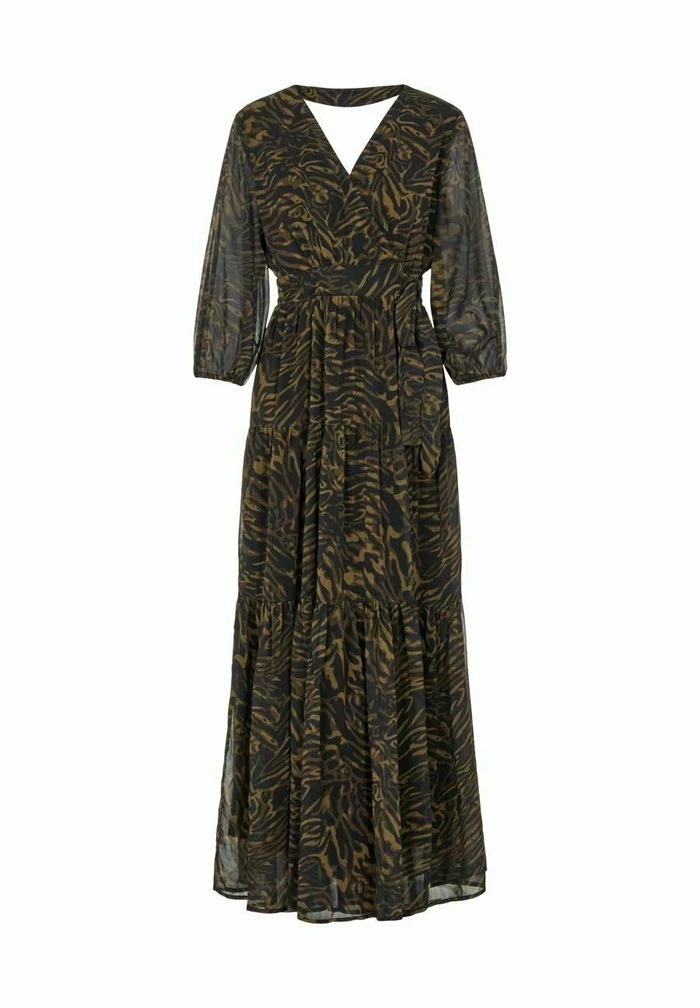 YAS Robe Longue - Black/light Brown 5 YAS Robe Longue - Black/light Brown – Image 5