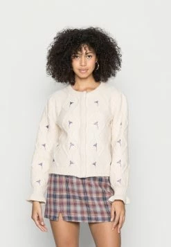 YASMIRI EMBROIDED CARDIGAN - Gilet - Sand Dollar