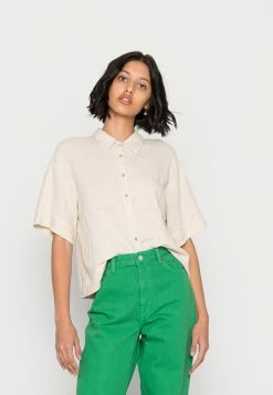 YASFLAXA SHIRT - Chemisier - Beige/melange