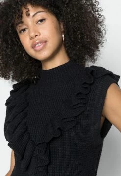 YASTIKKA WAISTCOAT - Pullover - Black -YAS Soldes Boutique ad3fce66bb3945d6817e14bc98ce2c05