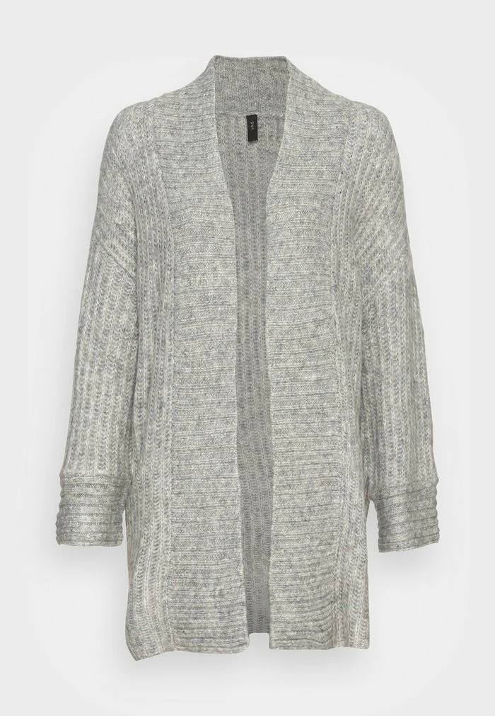 YASSUDANA CARDIGAN - Gilet - Light Grey Melange 4 YASSUDANA CARDIGAN - Gilet - Light Grey Melange – Image 4