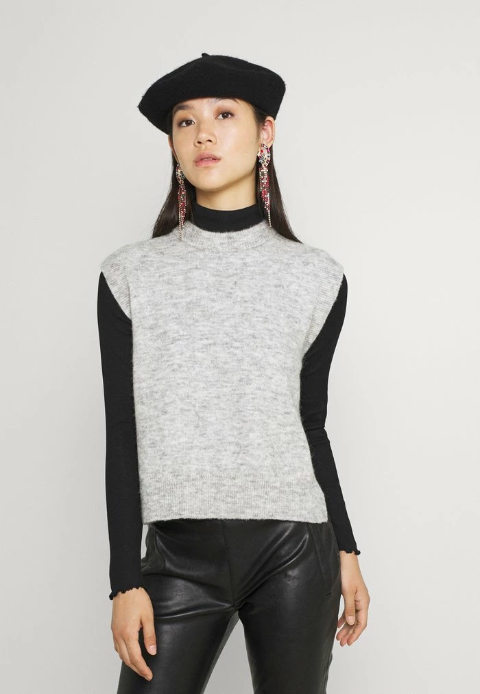 YASALVA VEST - T-shirt Basique - Light Grey Melange 1 YASALVA VEST - T-shirt Basique - Light Grey Melange