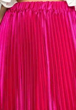 YAS Jupe Plissée - Pink Yarrow -YAS Soldes Boutique aefe93f7899e4ce9978defc92627ea3d