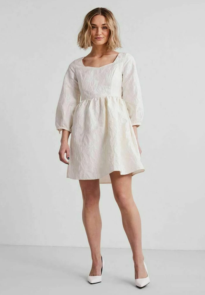 YAS Robe De Jour - Antique White 2 YAS Robe De Jour - Antique White – Image 2