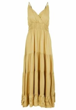 YAS SIRALA LONG DRESS - Robe Longue - Khaki -YAS Soldes Boutique b06cce33fc804b5da3980e86203700c1