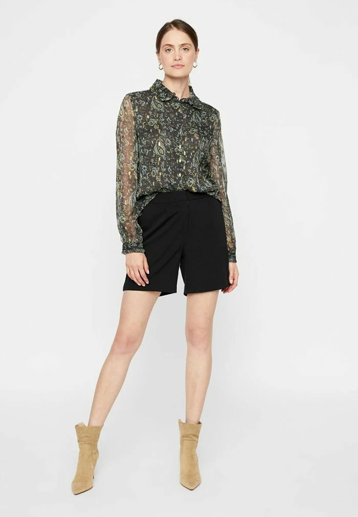 YASBLOOMA - Chemisier - Black Olive 2 YASBLOOMA - Chemisier - Black Olive – Image 2