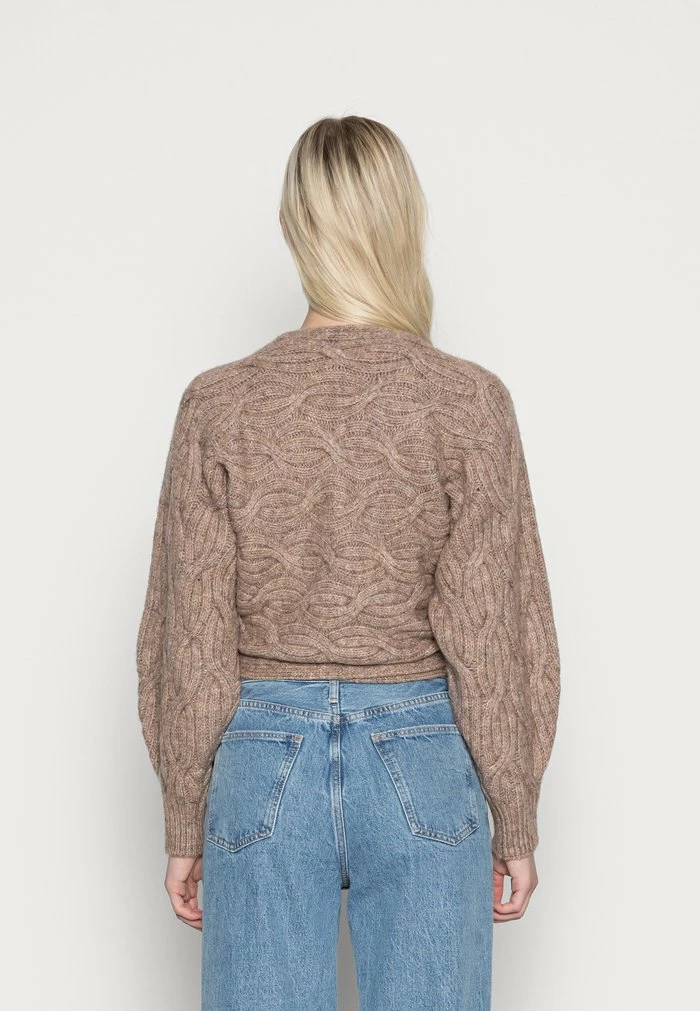 YASZAMIRA CARDIGAN - Gilet - Oxford Tan Melange 3 YASZAMIRA CARDIGAN - Gilet - Oxford Tan Melange – Image 3