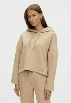 YAS Sweat à Capuche - Beige/mottled Beige