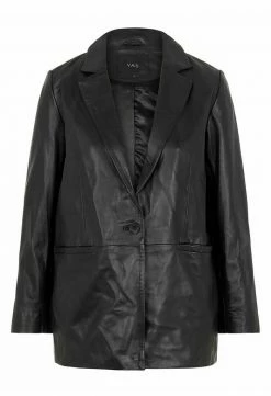 YAS Veste En Cuir - Black -YAS Soldes Boutique b12c32249a5547c1ab3e284acaa96260