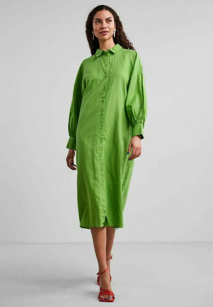 YASORNELLA - Robe Chemise - Foliage 2 YASORNELLA - Robe Chemise - Foliage – Image 2