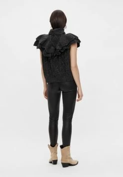 YASCHOKO WAISTCOAT - Pullover - Dark Grey Melange -YAS Soldes Boutique b713b609f4884c669323b9509665cee1