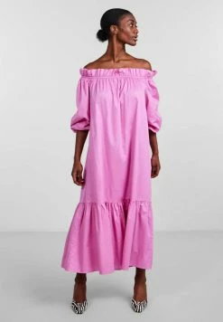 YAS Robe De Jour - Fuchsia Pink