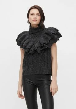 YASCHOKO WAISTCOAT - Pullover - Dark Grey Melange