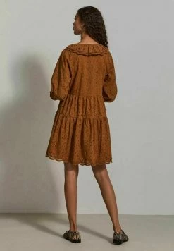 YAS Robe De Jour - Bronze Brown -YAS Soldes Boutique bc9126a2b76a471aba3bf0f773801c86