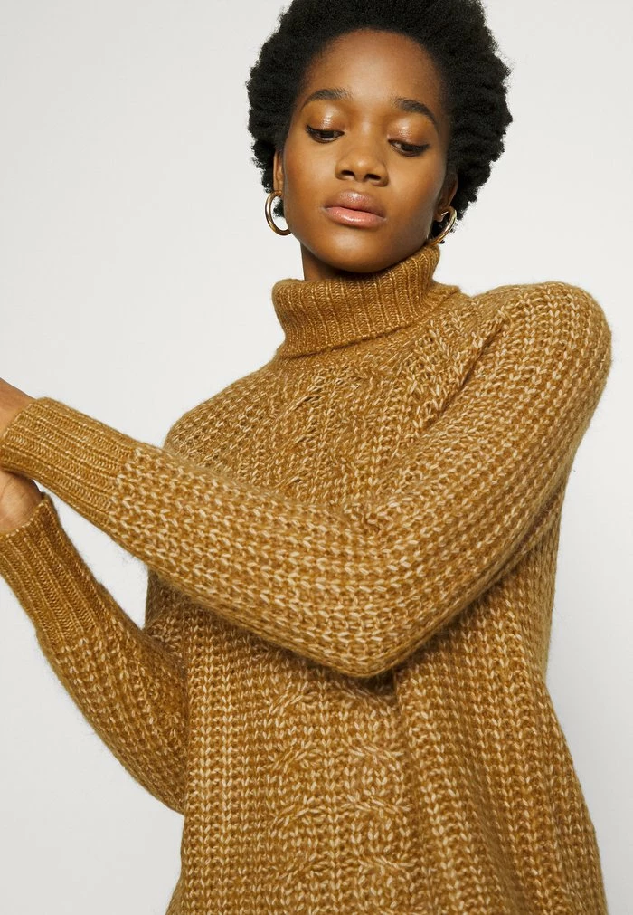 YASSUDANA ROLLNECK - Pullover - Bombay Brown Melange 4 YASSUDANA ROLLNECK - Pullover - Bombay Brown Melange – Image 4