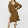 YASCALI DRESS - Robe Pull - Bronze Brown