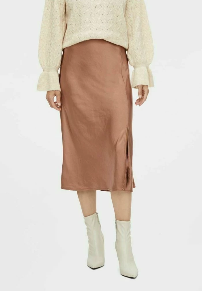 YASRIKSA - Jupe Trapèze - Copper Brown 1 YASRIKSA - Jupe Trapèze - Copper Brown