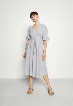 YASCAMA MIDI DRESS - Robe Chemise - Dusk Blue