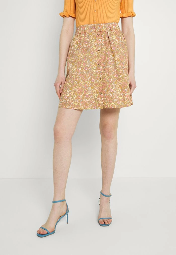 YASMIMA SKIRT - Minijupe - Tan/mima 1 YASMIMA SKIRT - Minijupe - Tan/mima