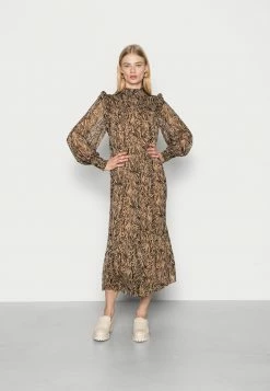YASNINNO LONG DRESS - Robe De Jour - Brown