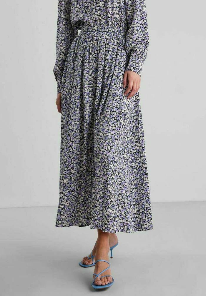 YASFIA - Jupe Trapèze - Black Mottled 1 YASFIA - Jupe Trapèze - Black Mottled