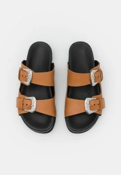 YAS Mules - Biscuit/silver -YAS Soldes Boutique ca29de83f68d40c699a1393c976a3320