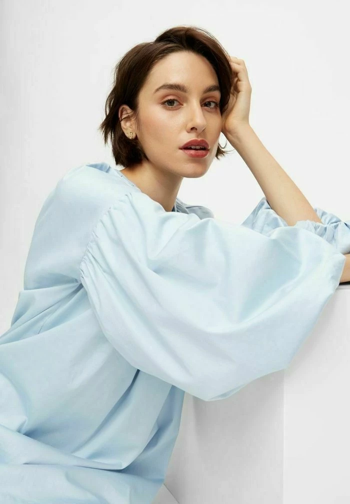 YAS Robe De Jour - Cashmere Blue 6 YAS Robe De Jour - Cashmere Blue – Image 6