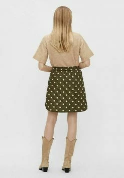 YASKIKKI - Jupe Trapèze - Khaki -YAS Soldes Boutique cc7ad72c9f194970beed5edd67e6729e