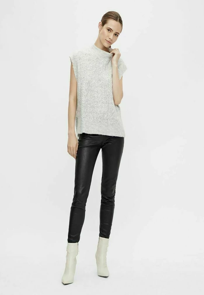 YASNADIA - Pullover - Light Grey Melange 2 YASNADIA - Pullover - Light Grey Melange – Image 2