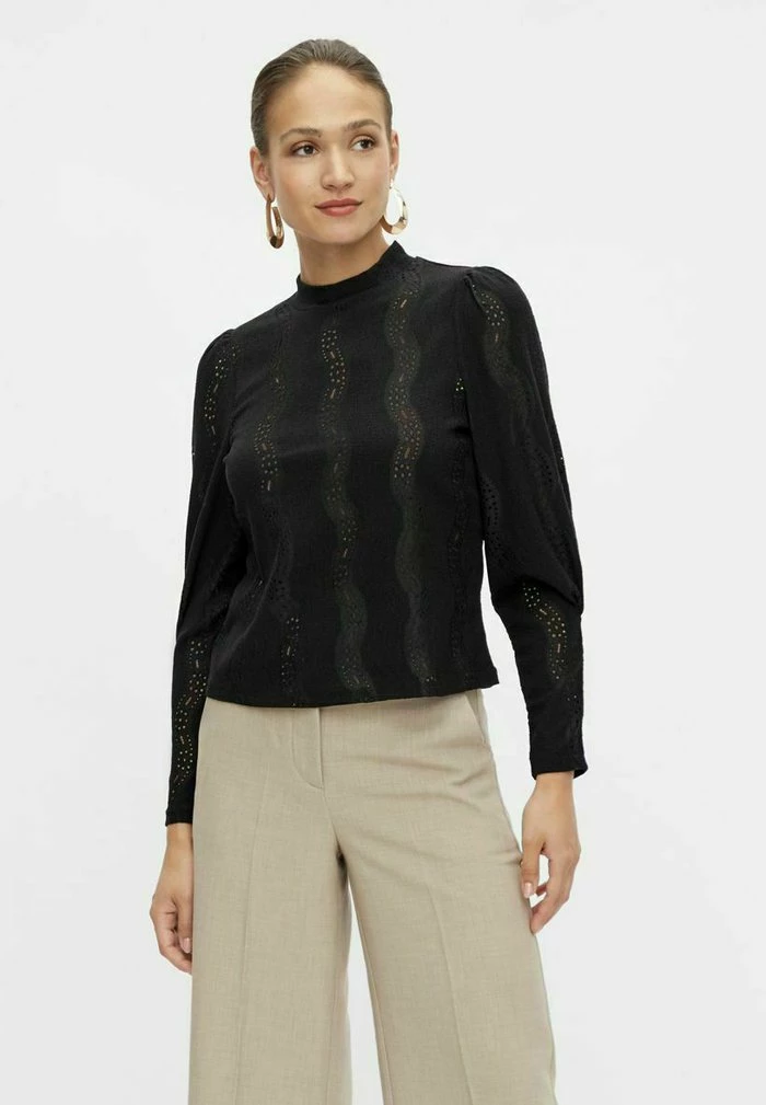 YAS MIT LANGEN ÄRMELN - Blouse - Black 1 YAS MIT LANGEN ÄRMELN - Blouse - Black