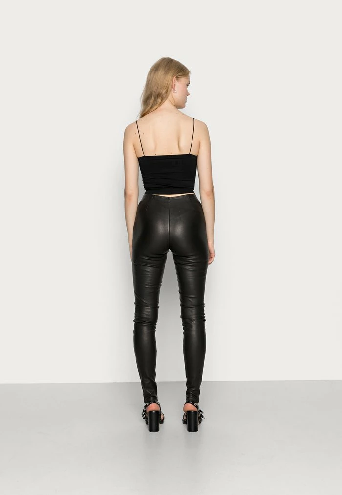 YASZEBA STRETCH - Pantalon En Cuir - Black 3 YASZEBA STRETCH - Pantalon En Cuir - Black – Image 3