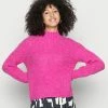 YASROSA HIGH NECK - Pullover - Rasberry Rose